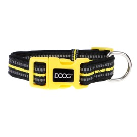 DOOG - Soft and Breathable Neoprene Padded Adjustable Dog Collar Available: XSmall, Small, Medium, and Large Dogs and Puppies for Walking, Running, Water Friendly Pool Lake Beach Swimming