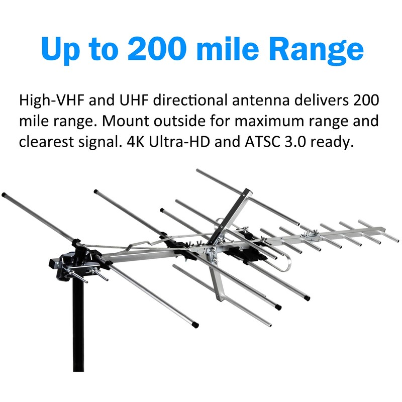 Five Star Yagi Satellite HD TV Antenna up to 200