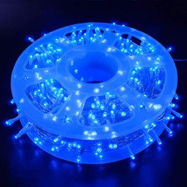 MYGOTO LED String Lights, 165FT 500LED 30V Plug in Waterproof String Lights with 8 Modes for Indoor and Outdoor Party Wedding Home Patio Lawn Garden Supplies (Blue)