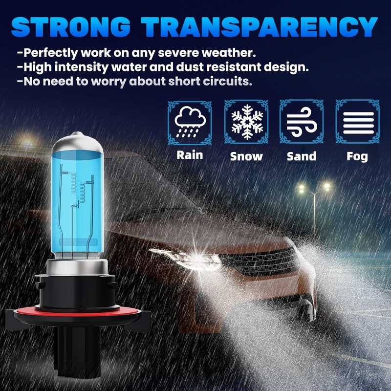 TTDBDAN Halogen Headlights Fit for Jeep Patriot 2010-2017 Headlight Bulbs,9008/H13