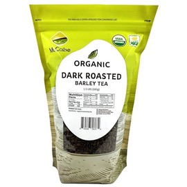 McCabe Organic Dark Roasted Barley Tea - Roast Barley Tea Organic | Rich with Fiber & Minerals | USDA and CCOF Certified | Product of USA | 1.5 Lbs (24 Oz)