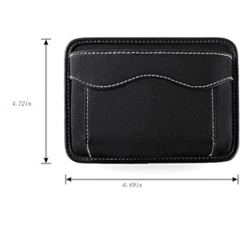 WEZCHUGHAOL Car Side Pocket Organizer, PU Leather Storage Pocket Pouch Cell Phone Sunglasses Holder for Car