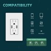 TOPELER 2Pack USB Wall Outlet, Receptacle Outlet with 4.8A Charging