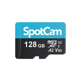 SpotCam 128GB Extreme microSDXC UHS-I Memory Card, 128GB microSDXC Full HD & 4K UHD, UHS-I, U3, A2, V30, Expanded Storage for Surveillance Camera
