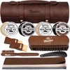 Henviro Leather Shoe Shine Kit For Men - 13 PCS Shoe Polish Kit, Leather Boots Care, Shoe Care Kit Gift for Men Him Husband