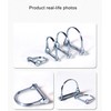 Heavy-Duty D-Shape Towing Hitch Pins (10-Pack) - Carbon Steel with
