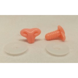 Sassy Bears 18mm Pink Cat Safety Noses (10 noses) for Bears Dolls Puppets Crafts