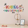 iMagitek Reading Corner Wall Stickers, Reading Will Take You Everywhere