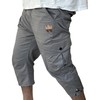 The Lazy King Men's Long Cargo Shorts (US, Alpha, Medium,