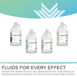 Froggy's Flakes Snow Machine Fluid, Dry Formula Snow Fluid with 50-75 Feet Float/Drop, 1 Gallon