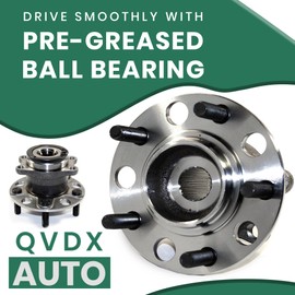QVDX 512333 Rear Wheel Hub & Bearing Assembly | 4WD Rear Left/Right | Compatible with Compass Patriot 2007-2017, Dodge Caliber 2007-2008