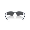 Arnette Men's AN3093 The Junction Rectangular Sunglasses, Matte Dark Blue/Blue