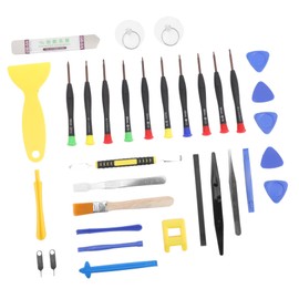 Operitacx 1 Satz Handy Reparaturset Teilig mit Saugnapf Schraubendreher Hebelwerkzeug Kompaktes Leichtes Werkzeug für Elektronikreparaturen für Smartphones Tablets