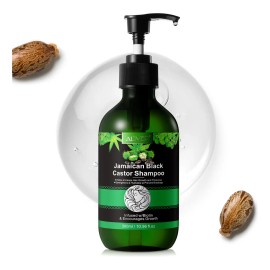 Shampoo Con Aceite De Recino Negro Jamaicano Con Biotina