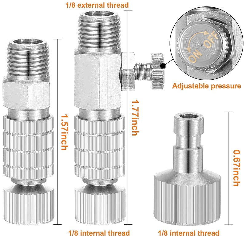 14 Pieces Airbrush Adapter Set Airbrush Quick Disconnect Fittings Hose