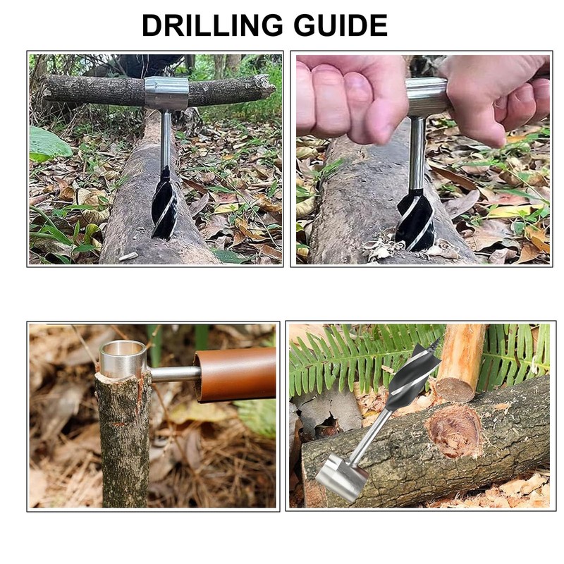 Bushcraft Gear for Survival Settlers Bushscraft Hand Auger Wrench with