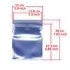 CW-Mart Resealable Antistatic Ziplock ESD Shielding Bags 50 Pcs (15x20