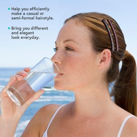 MARY LAVENDER Side Hair Comb for Women Hold Bangs Hair Twist Comb French Twist Hair Pin Clips Hair Accessories Decorative Comb for Women Kids Girls 5pcs