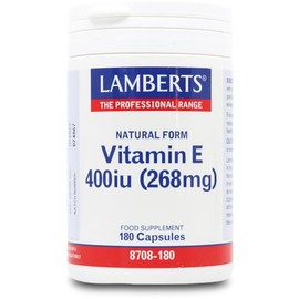 Lamberts Natural Vitamin E 400IU 180 Capsules