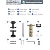 SORWDUERM Oil Rubbed Bronze Knobs Passage Door Knobs Interior Door