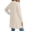 YSYOKOW Women Long Sleeve Open Front Cardigan Casual Lightweight Long
