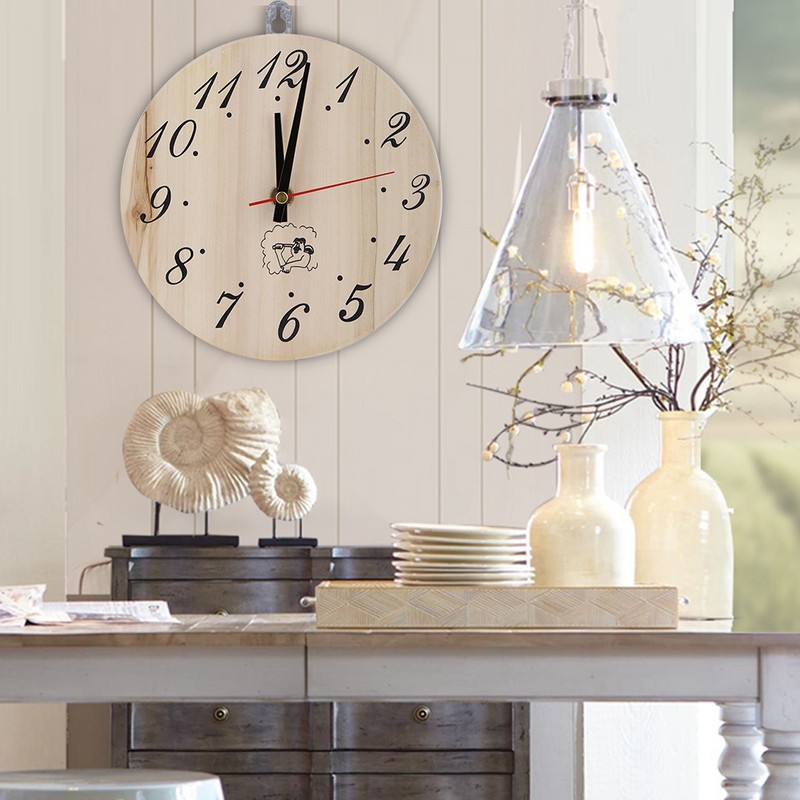 8in Sauna Clock Decorative Timer Clock for Sauna Accessory Sauna