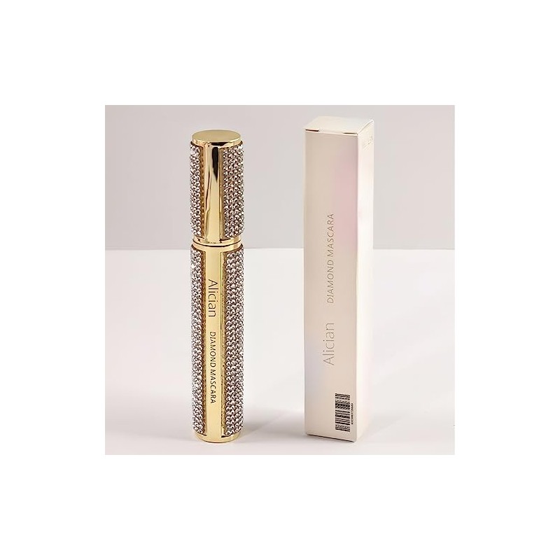 Home VIBELY Diamond Mascara Impermeable Largo Curling Extensión Pestañas Micro