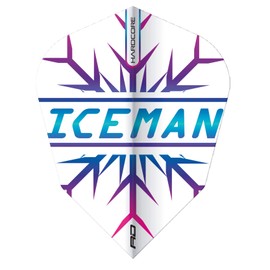 RED DRAGON Hardcore Gerwyn Price Rainbow Snowflake V-Standard Dart Flights- 3 Sets Per Pack (9 Dart Flights in total)