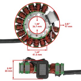Caltric Stator & Crankcase Cover Gasket for Yamaha TW200 Trailway 200 2001-2024
