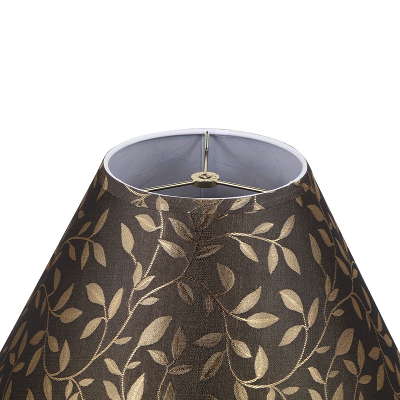 Aspen Creative 32083, Hardback Empire Transitional Spider Brown Lamp Shade,