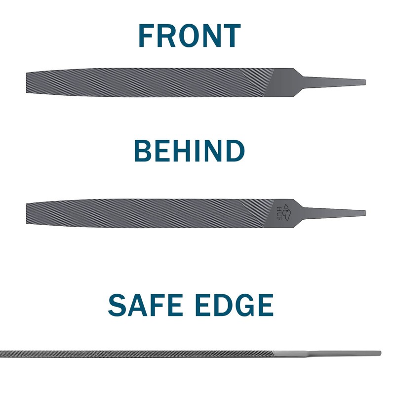 6-inch Flat Medium Cut File Double Cut Teeth High Carbon