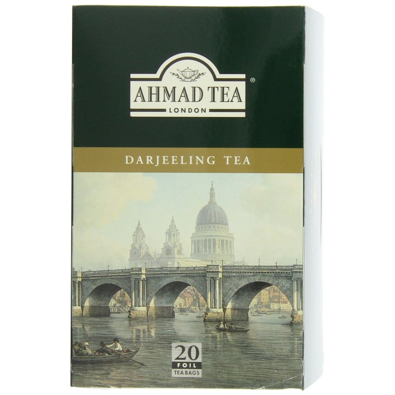 Ahmad Tea Black Tea, Darjeeling Teabags - Caffeinated and Sugar-Free,
