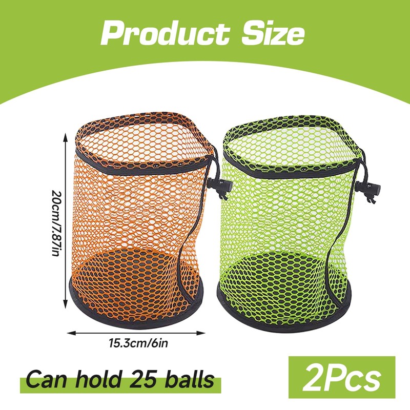 2 PCS Golf Ball Bag, Golf Ball Storage Bags with