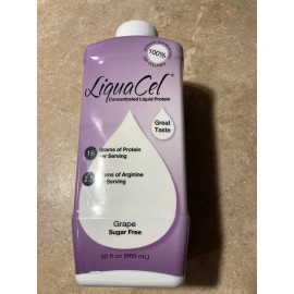 LiquaCel Concentrated Liquid Protein 32 oz Bottle, Grape Exp 06/26