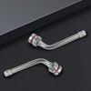10 Pcs TR545D Truck Tire Valve Stems, 60 Degree Bend