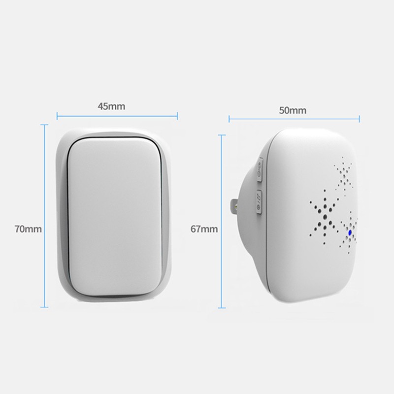 Self Powered Wireless Doorbell Set Waterproof Long Range 36 Ringtones