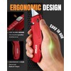 VOTREK® Box Cutter Retractable| Metal Utility Knife Set【Built-In Storage】 Tool-Free