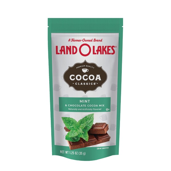 Land O Lakes Cocoa Classics, Mint & Chocolate Hot Cocoa Mix, 1.25-Ounce Packets (Pack of 36)