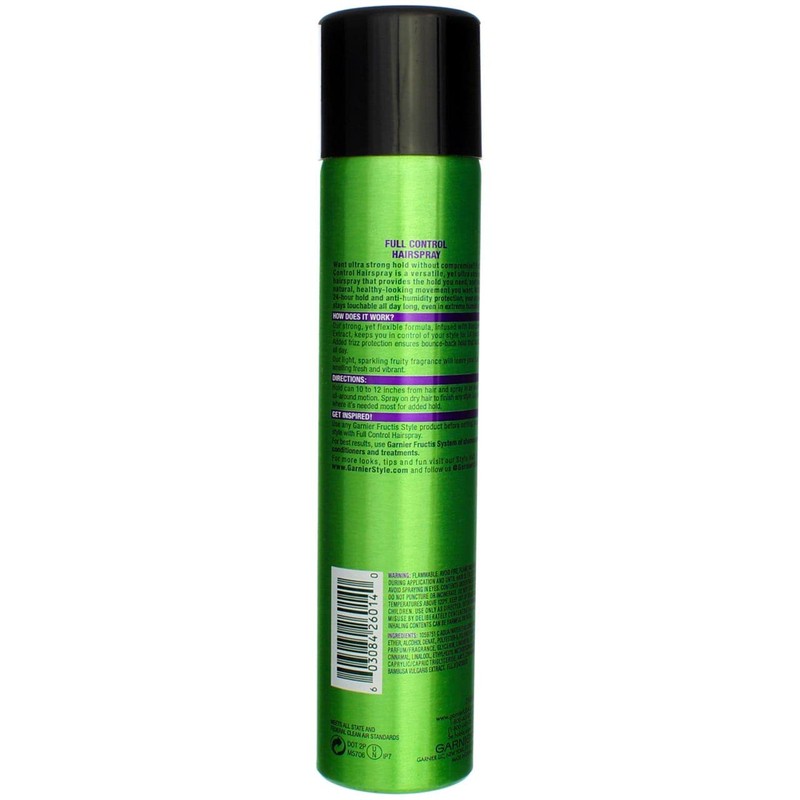 Garnier Fructis Style Full Control Anti-Humidity Hairspray, Ultra Strong Hold