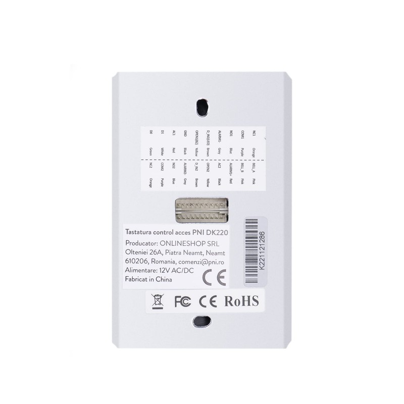 PNI DK220 Access Control Keypad Standalone Exterior and Interior IP65