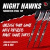 RUTHLESS Night Hawk Professional Tungsten Steeltip Darts Set in 23g