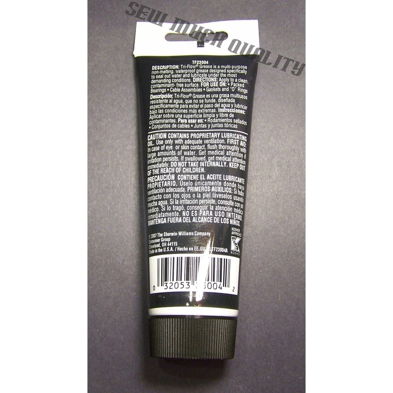 GREASE Tri-Flow 3oz. Tube Clear Synthetic Lubricant Sewing Machine Gears