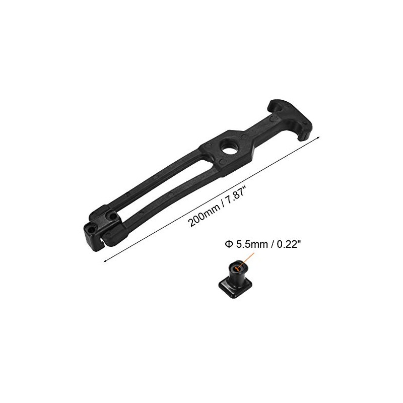sourcing map 7.87 Inch Rubber Flexible T-Handle Pull Latch for