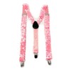 Cadoline Pink Mens Sequin Polyester Fancy Dress Suspenders 100 x