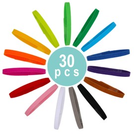 15 Pcs Puppy Whelping Collars Newborn Pet Collars Double-Sided Soft Adjustable ID Bands Puppy Id Collars for Newborn Pet Dog Cat 15 Colors