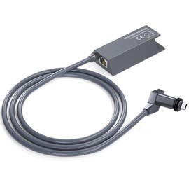 3.3ft Starlink Ethernet Adapter for Starlink Rectangle Dish Satellite Internet V2, Starlink to RJ45 Gigabit Ethernet Adapter with Fast Network, Gray