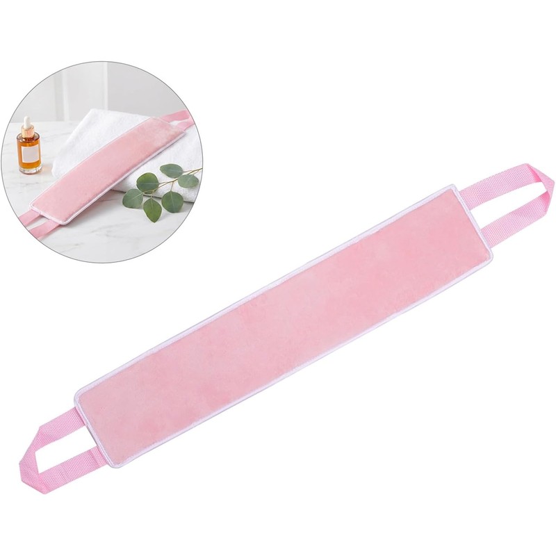 CHILDWEET Aplicador de Autobronceador para Espalda Banda de Felpa Rosa,