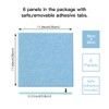 Large Cork Board Alternative, 11.8''x11.8'' 6 Pack Felt Bulletin Board