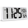 GEELION 18.5" Extra Large Atomic Clock with Backlight Digital Wall