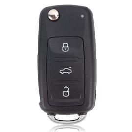 Key Remote Control Housing 3 Buttons Car Key Remote Key Compatible with Volkswagen MK6 VW Golf Polo Tiguan Passat Seat Skoda (3 Buttons)